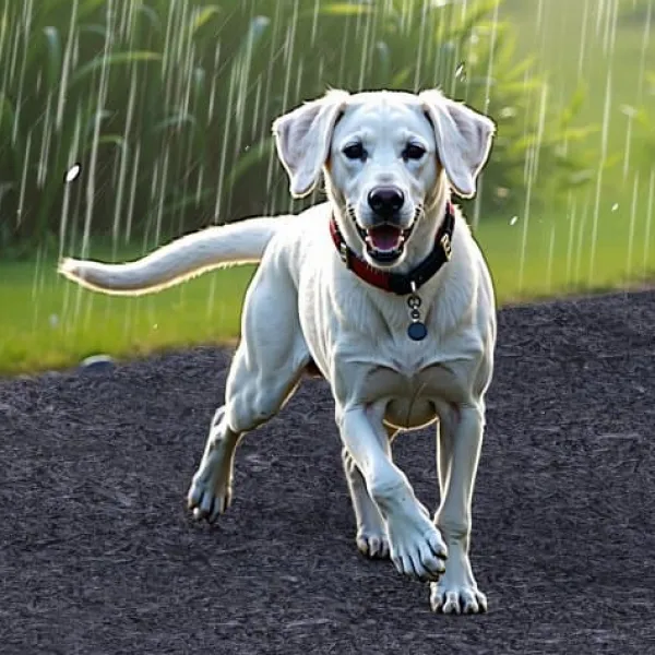 Haveduge^Gummimåtte til barkflis, 244x56 cm, Sort, Genbrugsgummi