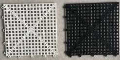 Outlet Gummi-skakbræt til udendørs/haveskak og dam (30 cm firkantet) Havedekorationer
