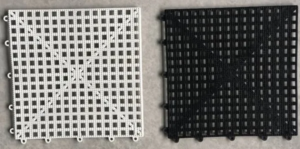 Outlet Gummi-skakbræt til udendørs/haveskak og dam (30 cm firkantet) Havedekorationer