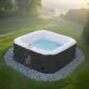 Clearance GURU Oppustelig Whirlpool Rome – 2400W | 208x208x65 cm | Til 6 personer (4 voksne + 2 børn) | 130 massagedyser | Opvarmes op til 40°C | Indendørs og u | CDON Spa & Udendørsbad
