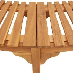 Hot Halvrund udendørs badetub omkreds i solid akacietræ | Størrelse: 252 x 112 x 55.5 cm | Farve: Brun Spa & Udendørsbad
