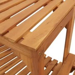 Hot Halvrund udendørs badetub omkreds i solid akacietræ | Størrelse: 252 x 112 x 55.5 cm | Farve: Brun Spa & Udendørsbad