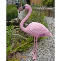 Havedekorationer^Harpiks Flamingo - Højde 88 cm - UBBINK Havedekoration