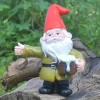 Harpiks Øl Dværg Skulptur Havedekoration Havegnome Statue Dekor til Have Skrivebord Plante Havedekorationer