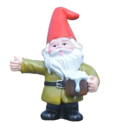 Harpiks Øl Dværg Skulptur Havedekoration Havegnome Statue Dekor til Have Skrivebord Plante Havedekorationer