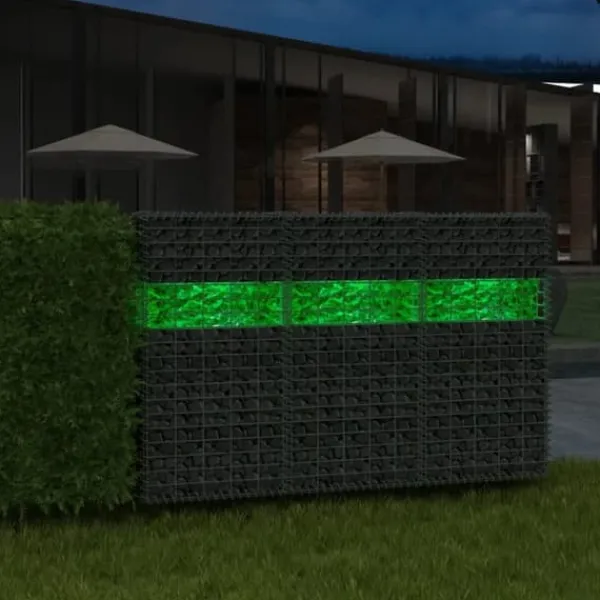 Havesten & Trædesten^Have– & trædesten - Living gabion-sten 60-120 mm 25 kg grønt glas