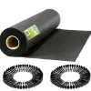 Hot Have agrotekstil 1 m x 75 m + 100 Plonos stifter - sort Haveduge