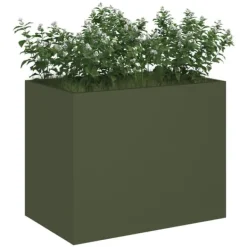 Krukker & Plantebeholdere^Have Blomsterkrukke i Olivengrøn - Industrielt Design | Størrelse: 50x32x40 cm