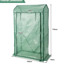 Drivhus^Have drivhus, 100x50x170 cm, Grøn