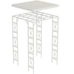 Best Have Pergola, Elegant Kuppelbue, Robust Udendørs Struktur,180x180x270cm, HVID Buer, Spalier, Lysthuse Uden Tag