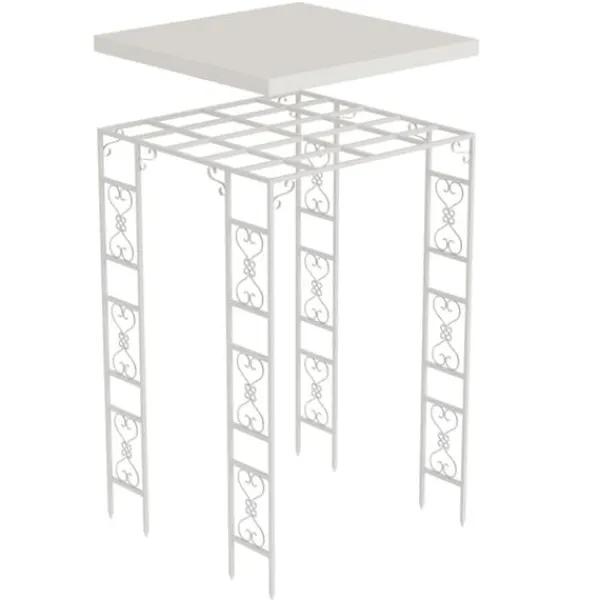 Best Have Pergola, Elegant Kuppelbue, Robust Udendørs Struktur,180x180x270cm, HVID Buer, Spalier, Lysthuse Uden Tag