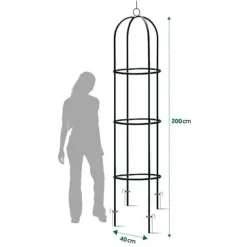 Buer, Spalier, Lysthuse Uden Tag^Have pergolasøjle 200 cm Plonos PL-992