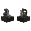 Springvand & Damme^Have springvand DKD Home Decor Buddha Harpiks 18 x 18 x 22 cm Orientalsk (2 enheder)