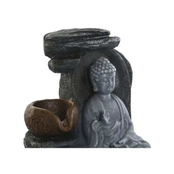 Springvand & Damme^Have springvand DKD Home Decor Buddha Harpiks 18 x 18 x 22 cm Orientalsk (2 enheder)