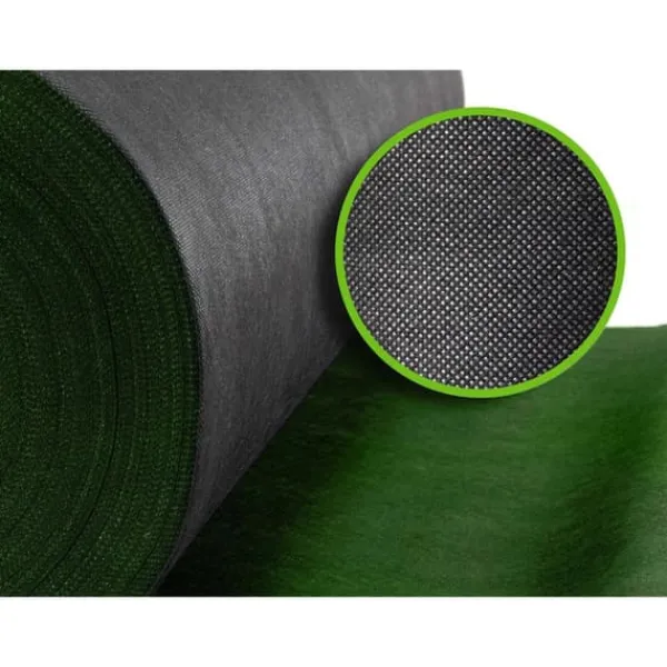 Haveduge^Haveagrotekstil 1,6 m x 50 m 90 g/m2 + 100 Plonos-nåle - sort og grøn