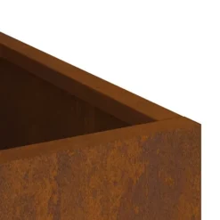Krukker & Plantebeholdere^Haveblomsterkrukke i stål - Vejrbestandig | Størrelse: 50x32x40 cm | Farve: Brun