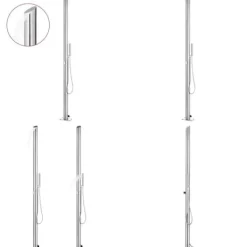 Outlet Havebruser 220 cm rustfrit stål - Havebruser - Havebrusere - Home & Living Spa & Udendørsbad