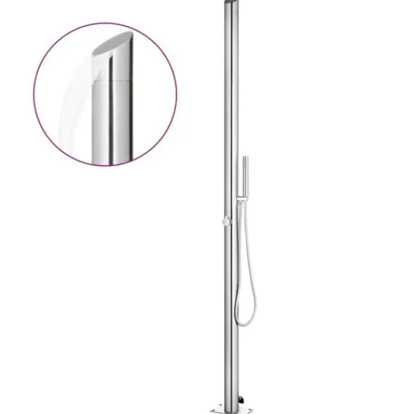 Outlet Havebruser 220 cm rustfrit stål - Havebruser - Havebrusere - Home & Living Spa & Udendørsbad