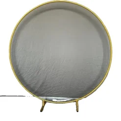 Discount Havebryllup Bryllupsmetalstand, Cirkulært Bue Design, Dekoration til Flere Anledninger, 2m(78,7in), Guld Buer, Spalier, Lysthuse Uden Tag