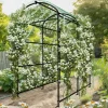Online Havebue Espalier - Metal Plantestativ - 160 cm Høj - Pulverlakeret - Til Klatreplanter & Agurker - Udendørs Bue/Tunnel - Hvid Buer, Spalier, Lysthuse Uden Tag
