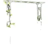 Buer, Spalier, Lysthuse Uden Tag^Havebue, Holdbar Metal Konstruktion, Nem Samling,HVID