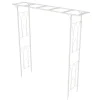 Buer, Spalier, Lysthuse Uden Tag^Havebue, Metal Jern, Nem Samling,81.1x16.1x81.8 tommer, HVID