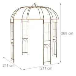 Best Havebue, Metal, 269x211x211 cm Buer, Spalier, Lysthuse Uden Tag