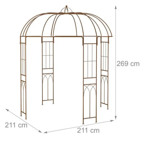Best Havebue, Metal, 269x211x211 cm Buer, Spalier, Lysthuse Uden Tag
