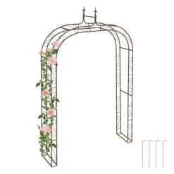 Best Havebue, Metal, 240x155x39 cm, Brun Buer, Spalier, Lysthuse Uden Tag