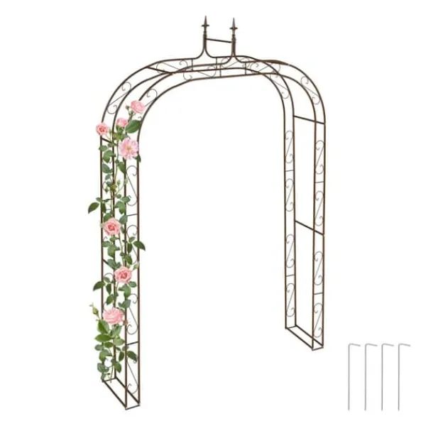 Best Havebue, Metal, 240x155x39 cm, Brun Buer, Spalier, Lysthuse Uden Tag