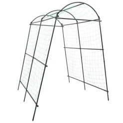 Clearance Havebue, Solid støtte til klatreplanter, Holdbar stål konstruktion,sort Buer, Spalier, Lysthuse Uden Tag