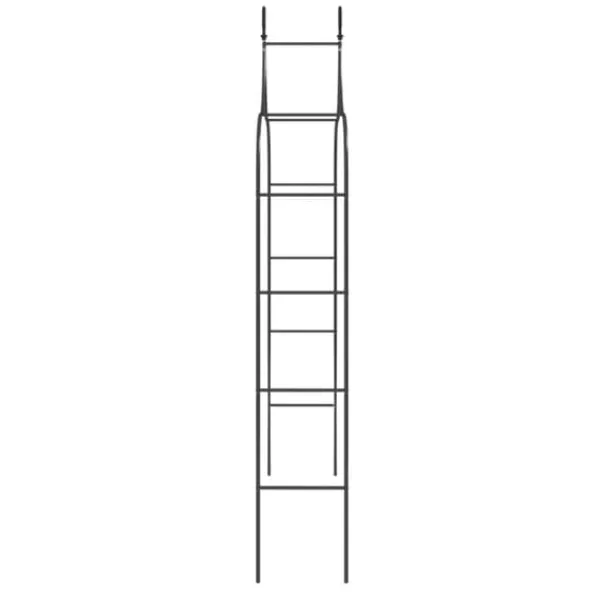 Clearance Havebuer 2 stk. - Romantisk havebue i pulverlakeret stål | Størrelse: 120x38x260 cm | Farve: Sort Buer, Spalier, Lysthuse Uden Tag