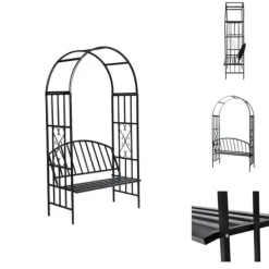 Outlet Havebuer, espalierer & pergolaer - Living rosenbue med bænk Buer, Spalier, Lysthuse Uden Tag