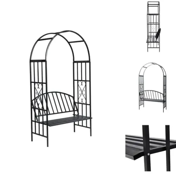 Outlet Havebuer, espalierer & pergolaer - Living rosenbue med bænk Buer, Spalier, Lysthuse Uden Tag