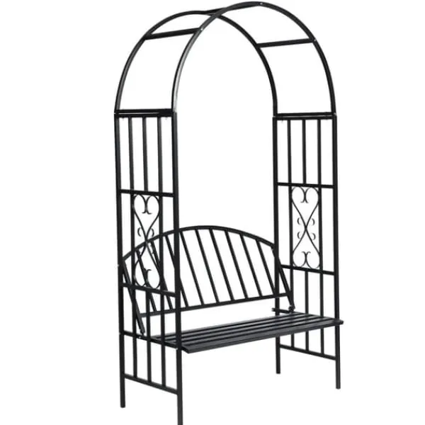 Outlet Havebuer, espalierer & pergolaer - Living rosenbue med bænk Buer, Spalier, Lysthuse Uden Tag