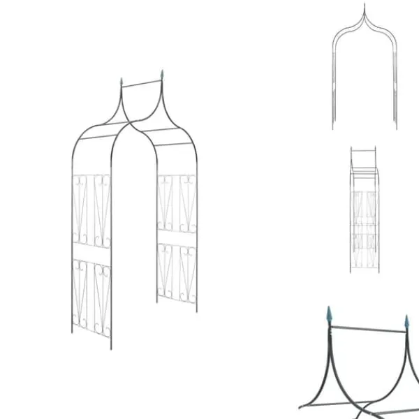 Buer, Spalier, Lysthuse Uden Tag^Havebuer, espalierer & pergolaer - Living havebue med spydspidsdesign mørkegrøn