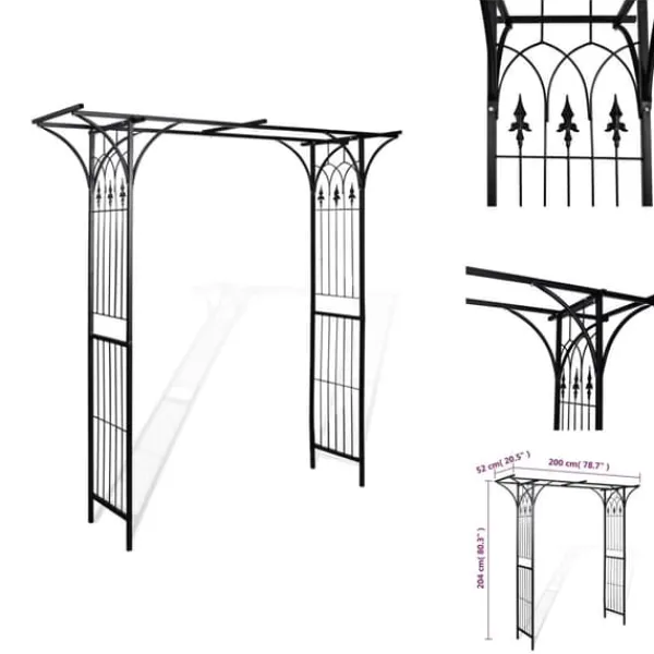 Buer, Spalier, Lysthuse Uden Tag^Havebuer, espalierer & pergolaer - Living rosenbue 200 x 52 x 204 cm