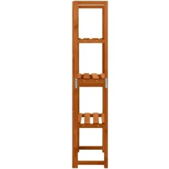 Discount Havebuer, espalierer & pergolaer - Living espalier med hylder 55x30x140 cm massivt grantræ Buer, Spalier, Lysthuse Uden Tag