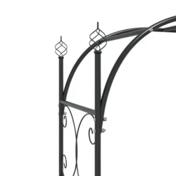 Buer, Spalier, Lysthuse Uden Tag^Havebuer, espalierer & pergolaer - Living havebue med låge 108x45x235 cm stål sort