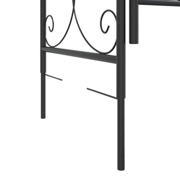 Buer, Spalier, Lysthuse Uden Tag^Havebuer, espalierer & pergolaer - Living havebue med låge 108x45x235 cm stål sort