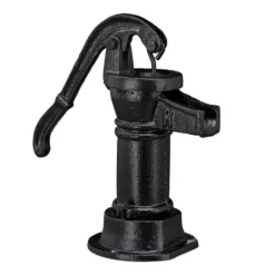Havedekorationer^Havefigur, Dekorativ støbejernspumpe, 22.5x13.5x10.5 cm, Sort