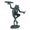 Discount Havefigur, Frø, 30x22x10 cm, Grøn Havedekorationer