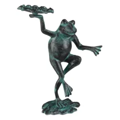 Discount Havefigur, Frø, 30x22x10 cm, Grøn Havedekorationer