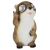 Havedekorationer^Havefigur, Marmot Solcelledrevet Havestatue, 23x13x13 cm, Beige