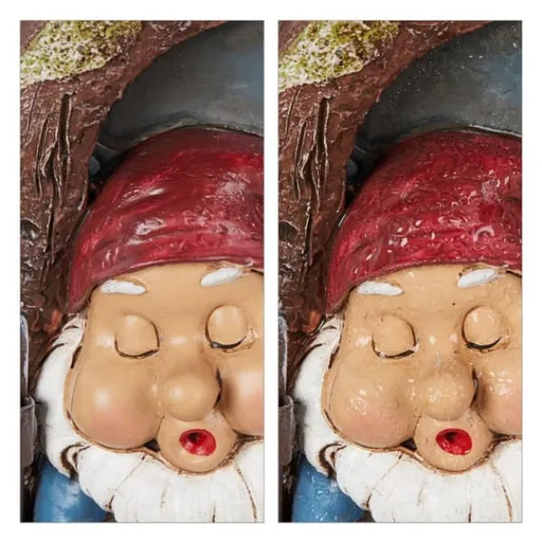 Havefigur Nisse Dekoration, 17x12x4.5 cm, Flerfarvet Havedekorationer