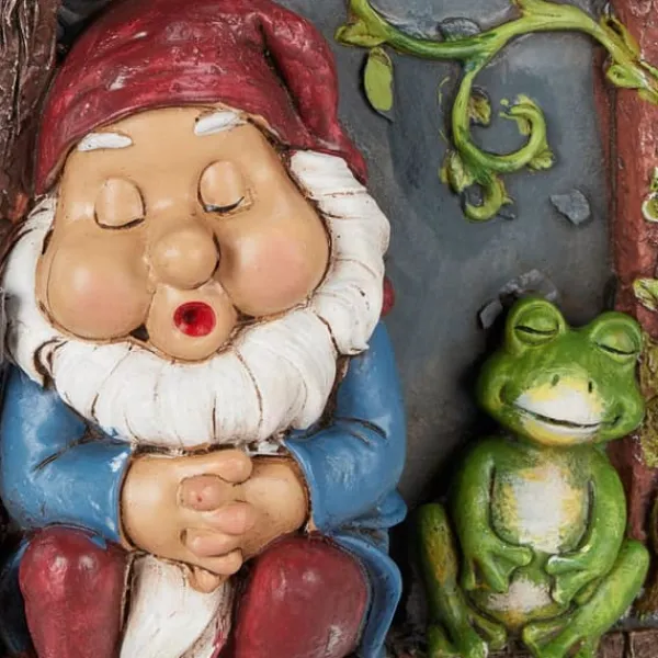 Havefigur Nisse Dekoration, 17x12x4.5 cm, Flerfarvet Havedekorationer