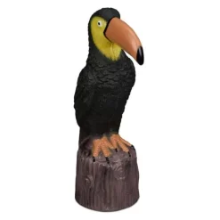 Havedekorationer^Havefigur, Tukanfugl, 35x10x19 cm, Sort
