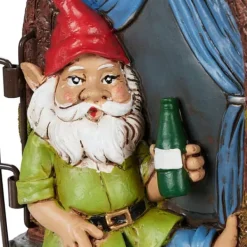 Havedekorationer^Havefigur Vinduesdekoration, 14.5x10.5x4 cm, Flerfarvet