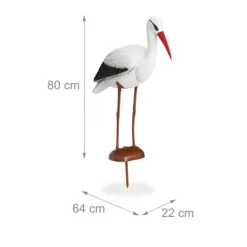 Havedekorationer^Havefigur, 80x22x64 cm, Hvid