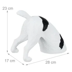 Discount Havefigur, 23x28x17 cm, Hvid, Sort Havedekorationer